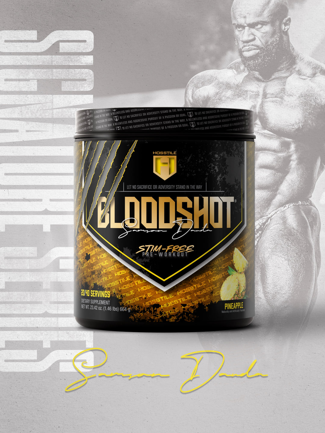 Bloodshot Non Stim Pre-Workout Limited Edition Samson Dauda Pineapple
