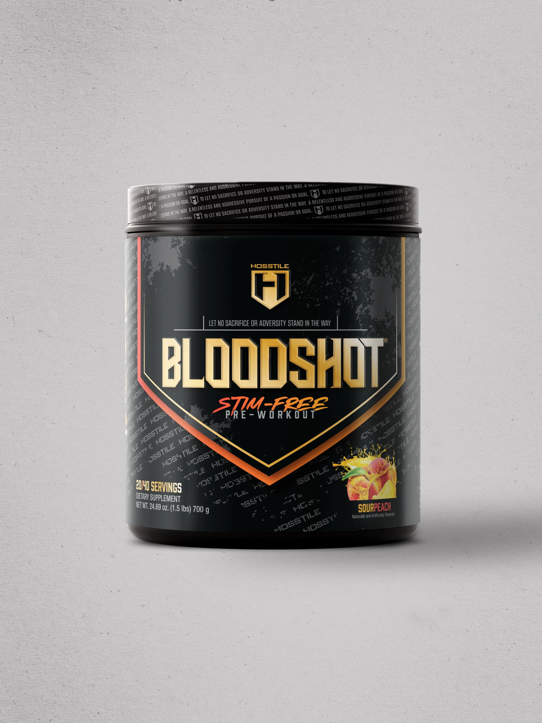 Hosstile Bloodshot Stim Free Pre-workout Sour Peach#flavor_sour-peach
