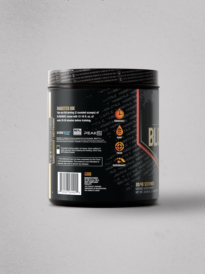Hosstile Bloodshot Stim Free Pre-workout Sour Peach#flavor_sour-peach
