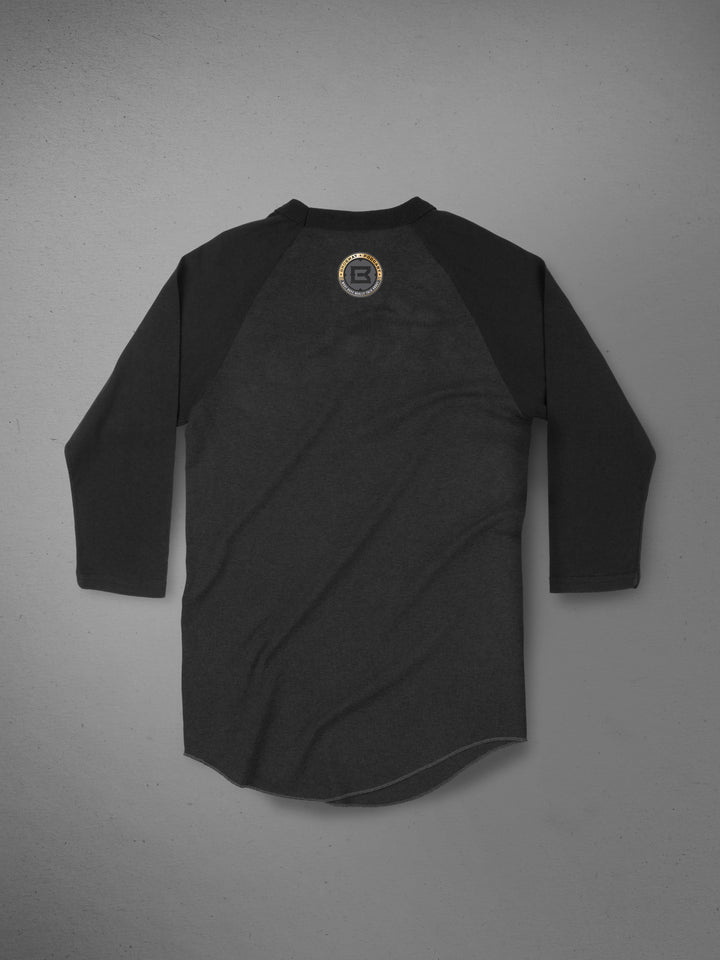 Bro Chat Raglan Baseball Tee#color_black-black-heather