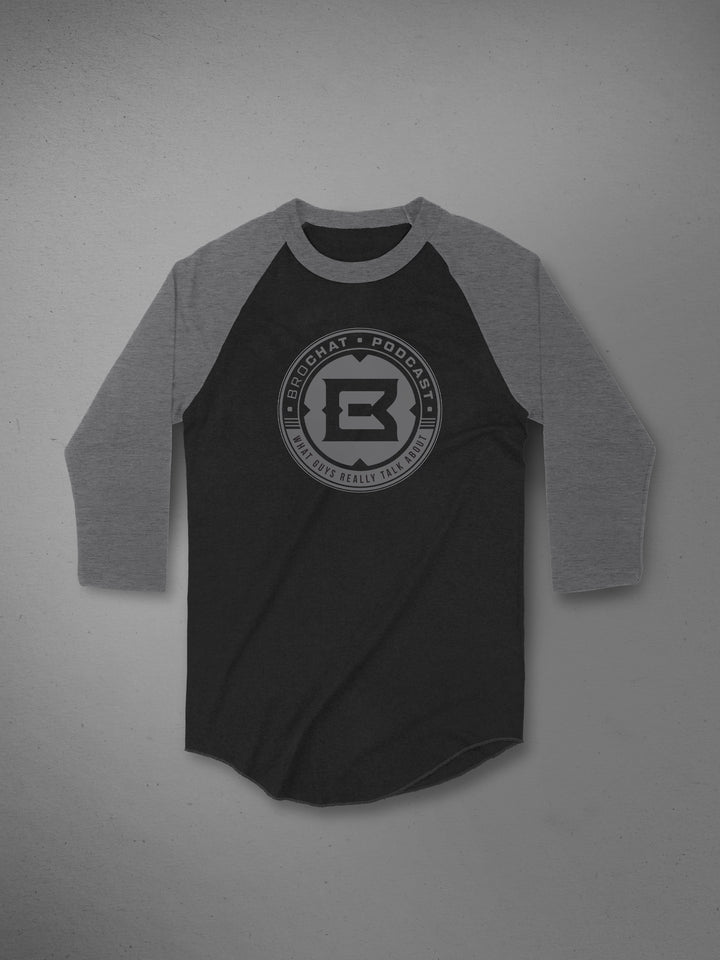 Bro Chat Raglan Baseball Tee#color_black-deep-heather