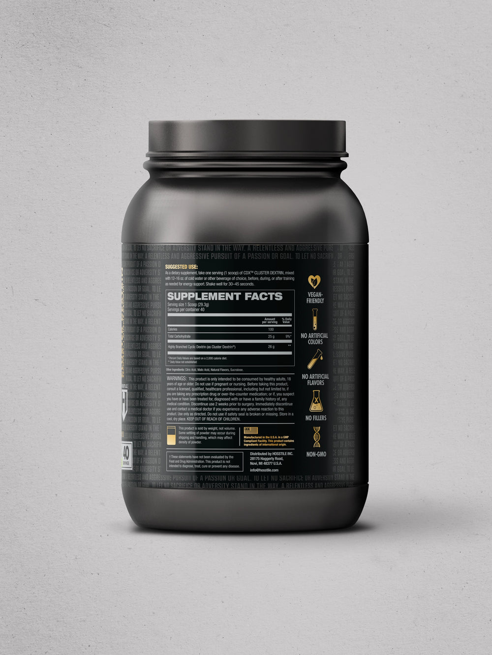 Hosstile CDX Cluster Dextrin Highly Branched Cyclic Dextrin Lemon Lime#flavor_lemon-lime