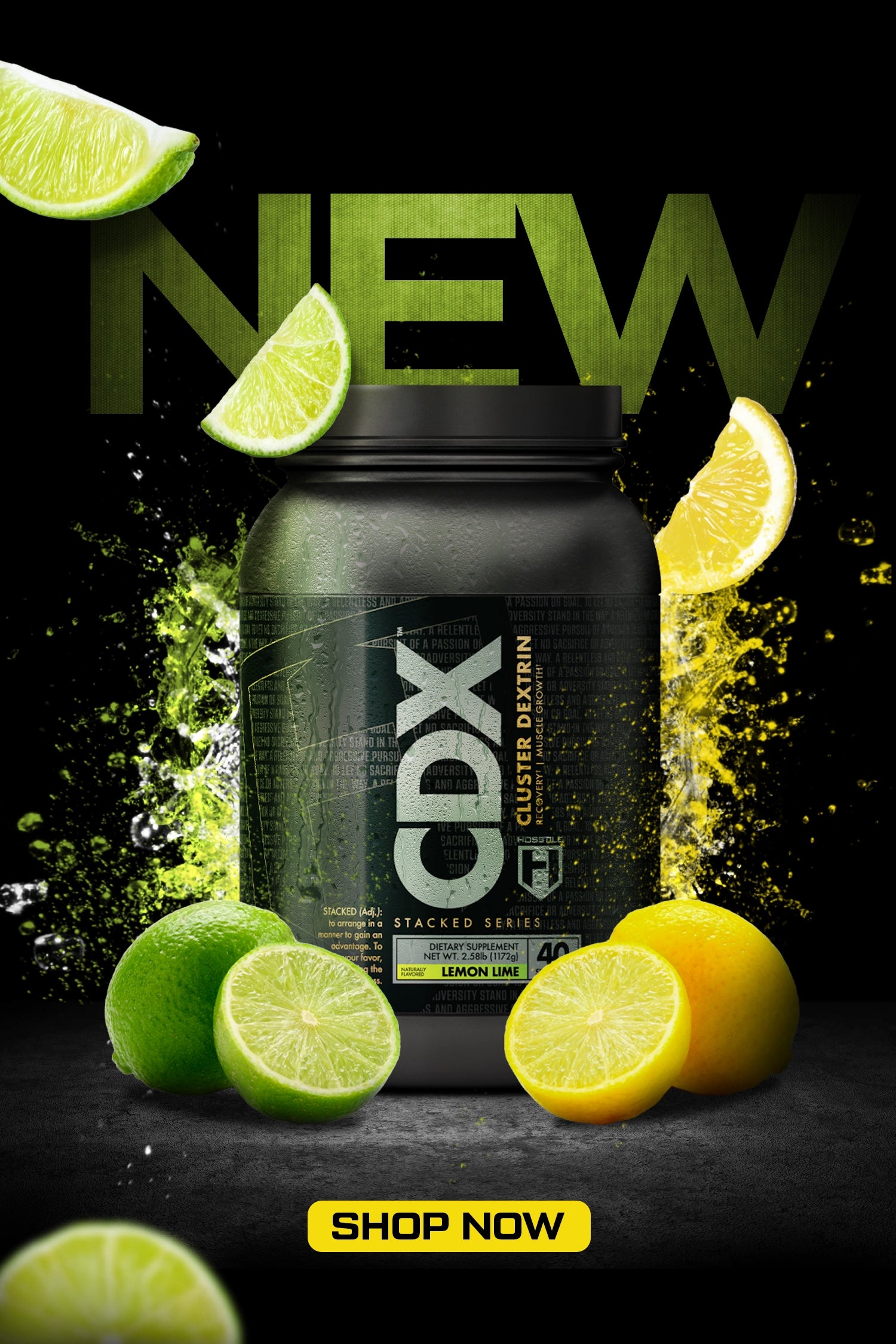 New CDX Cluster Dextrin Lemon Lime