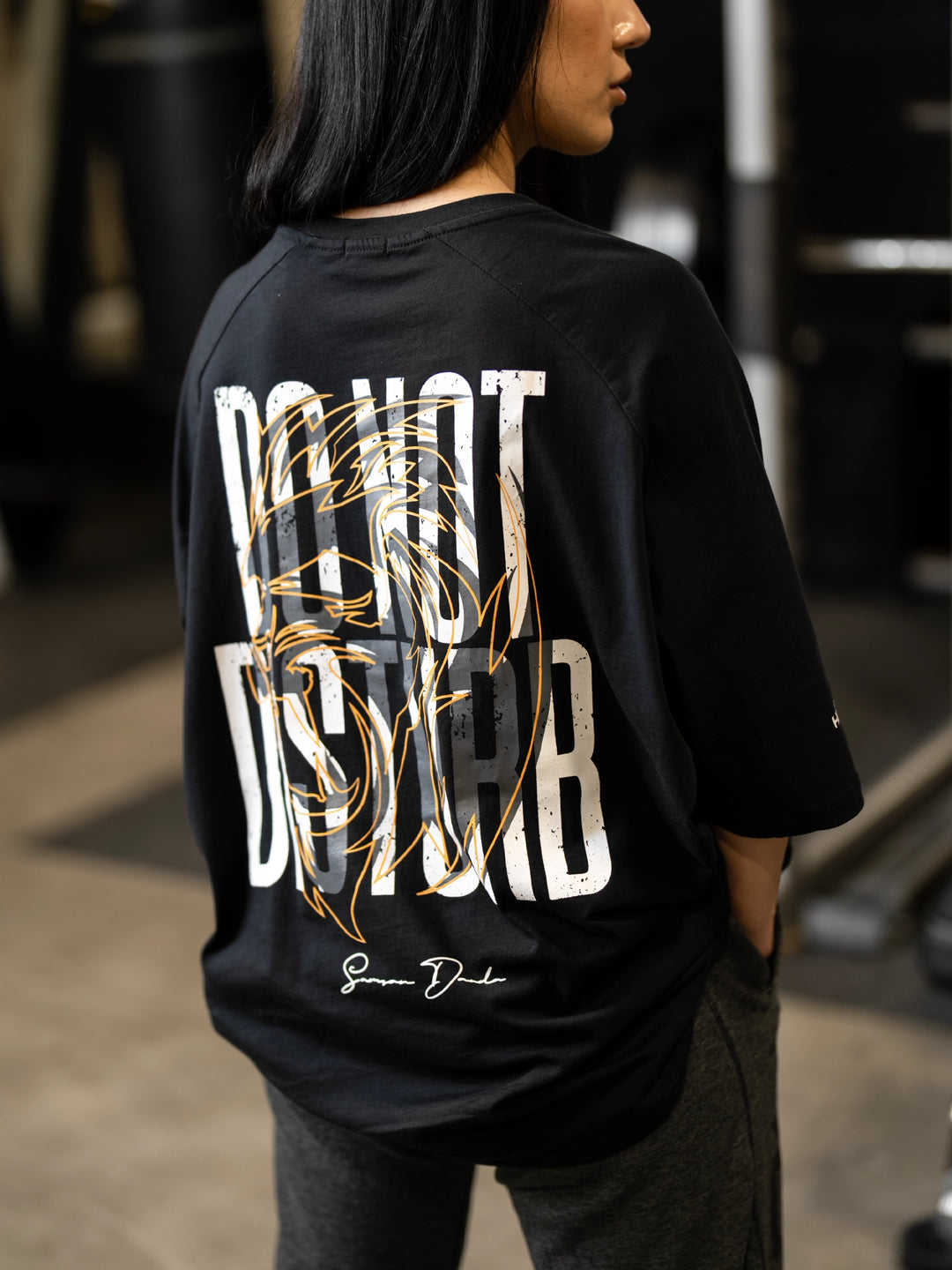 Samson Dauda DND Do Not Disturb Oversized T-Shirt#color_black