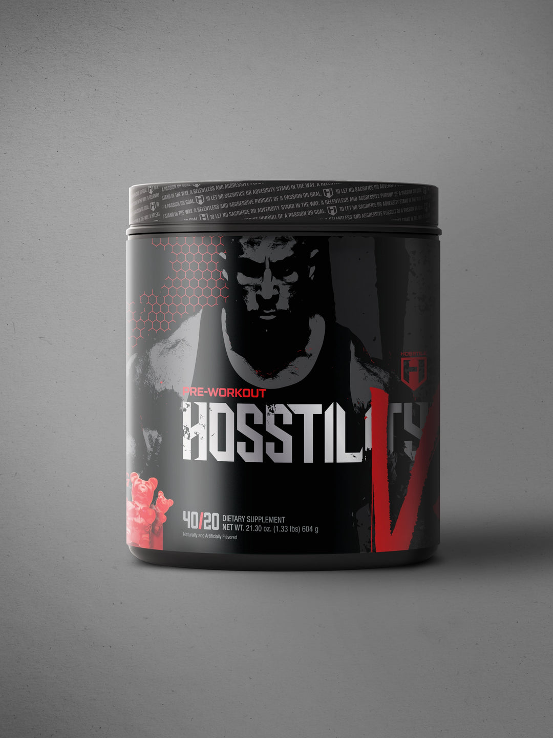 Hosstility V2 All-in-One Pre-Workout Limited Edition Fouad Abiad Raging Red Gummy