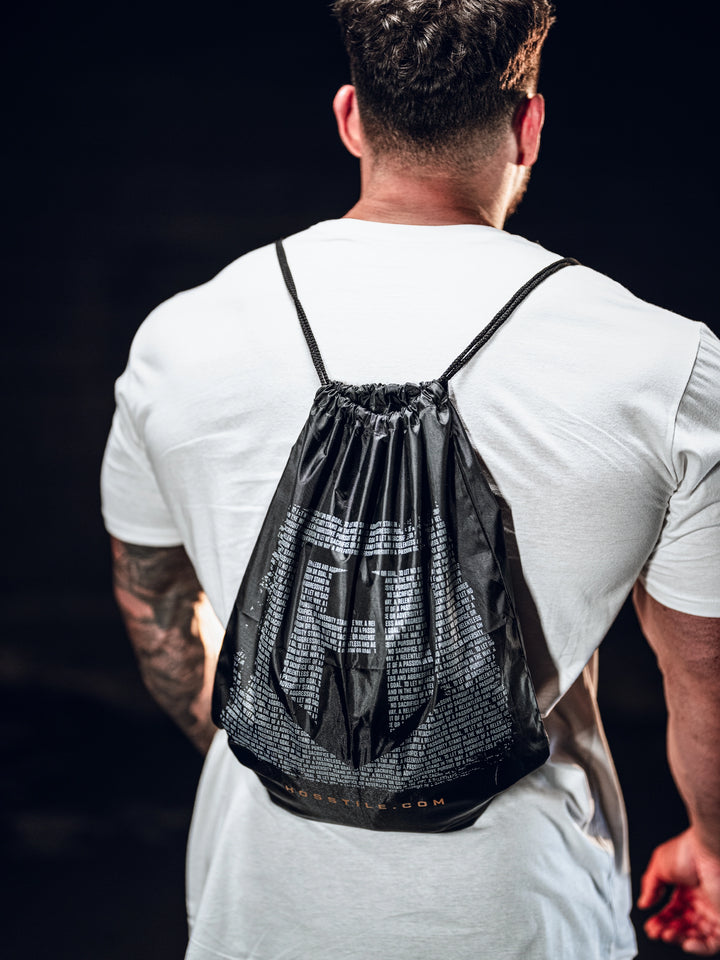 Hosstile Dark Knight Drawstring Gym Backpack Tote