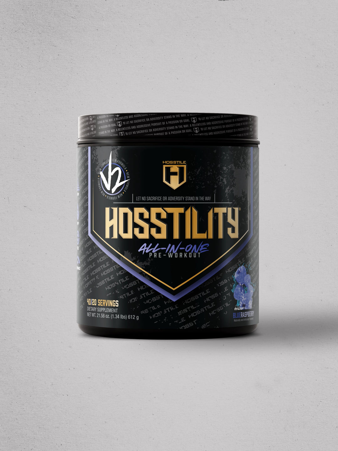 Hosstility V2 Pre-Workout All-in-One Blue Raspberry#flavor_blue-raspberry