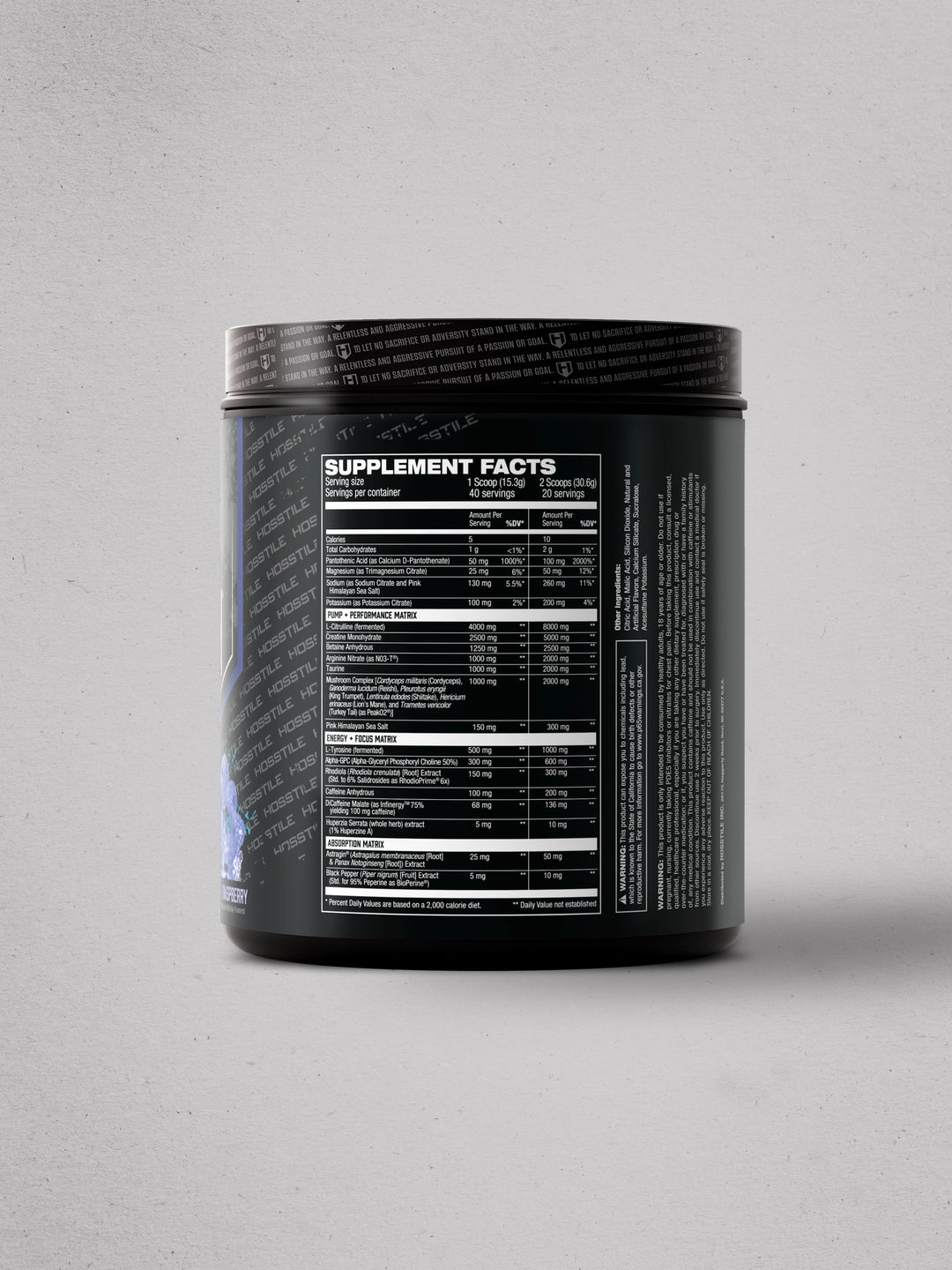 Hosstility V2 Pre-Workout All-in-One Blue Raspberry#flavor_blue-raspberry