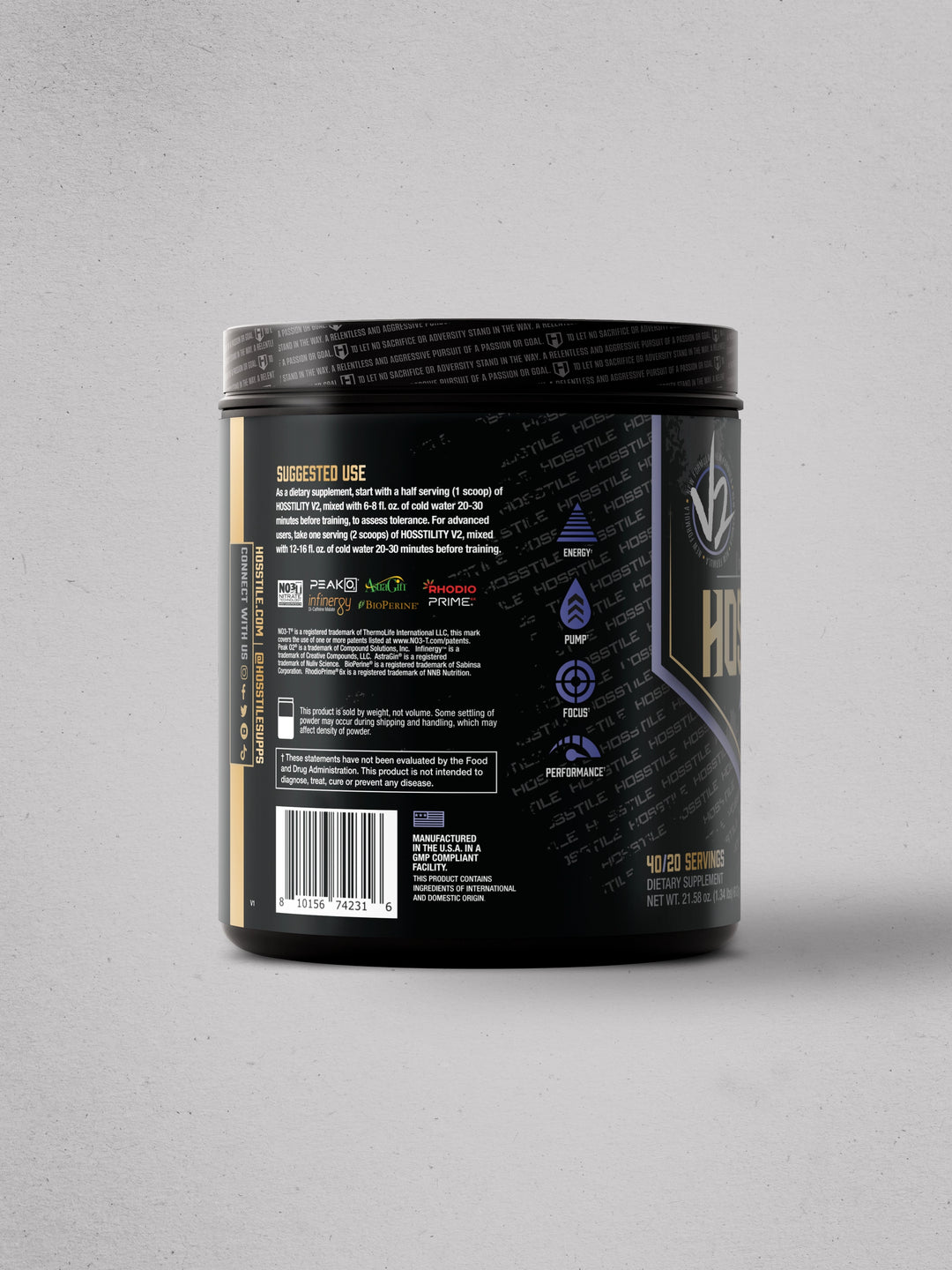 Hosstility V2 Pre-Workout All-in-One Blue Raspberry#flavor_blue-raspberry