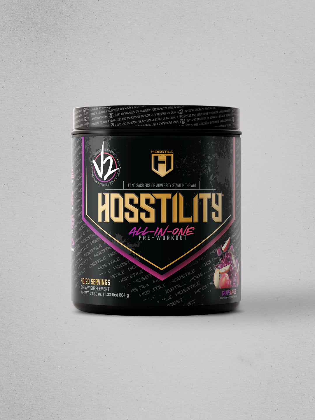 Hosstility V2 Pre-Workout All-in-One Grape Apple#flavor_grape-apple