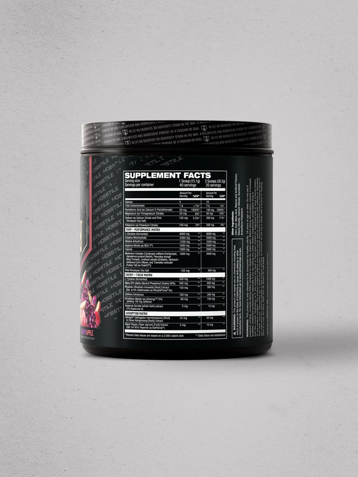 Hosstility V2 Pre-Workout All-in-One Grape Apple#flavor_grape-apple