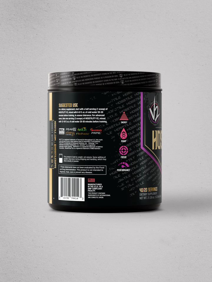Hosstility V2 Pre-Workout All-in-One Grape Apple#flavor_grape-apple