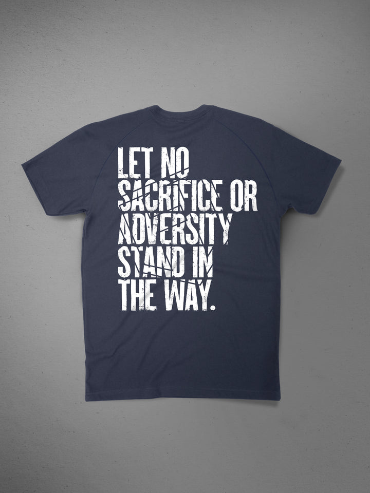 Men's Tagline Oversized T-Shirt Bodybuilding#color_navy