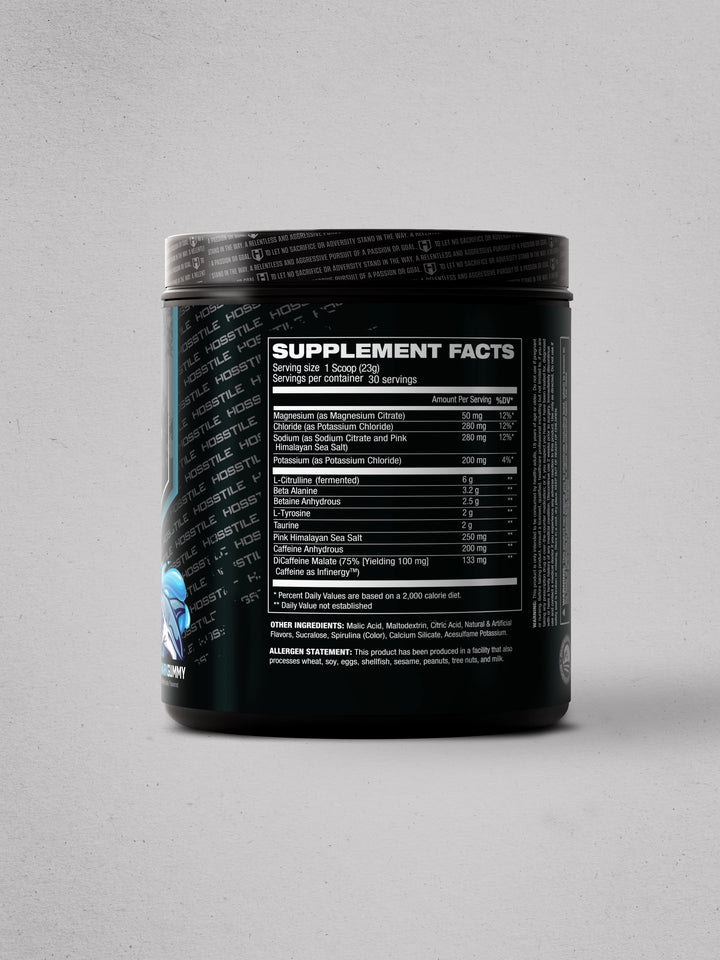 Sam Sulek Hosstile Hosstility Foundation Pre Workout - Blue Shark Gummy#flavor_blue-shark-gummy
