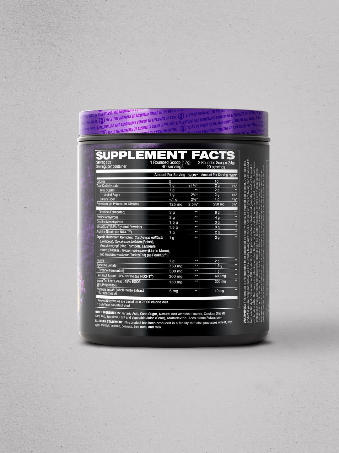 Bloodshot Non Stimulant Preworkout Roarin' Grape Samson Dauda Signature Series