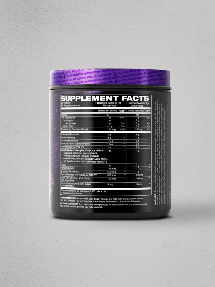 Bloodshot Non Stimulant Preworkout Roarin' Grape Samson Dauda Signature Series