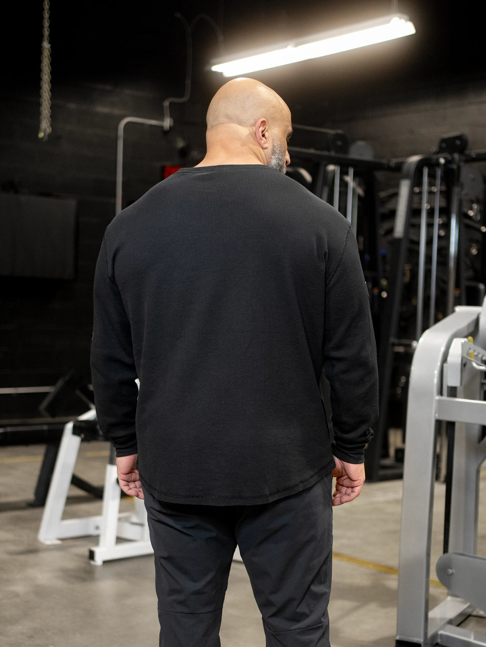 Bodybuilder Fouad Abiad wearing Shield Thermal Shirt#color_black