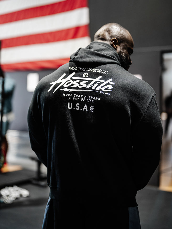 Speedshop Hoodie model Samson Dauda#color_black