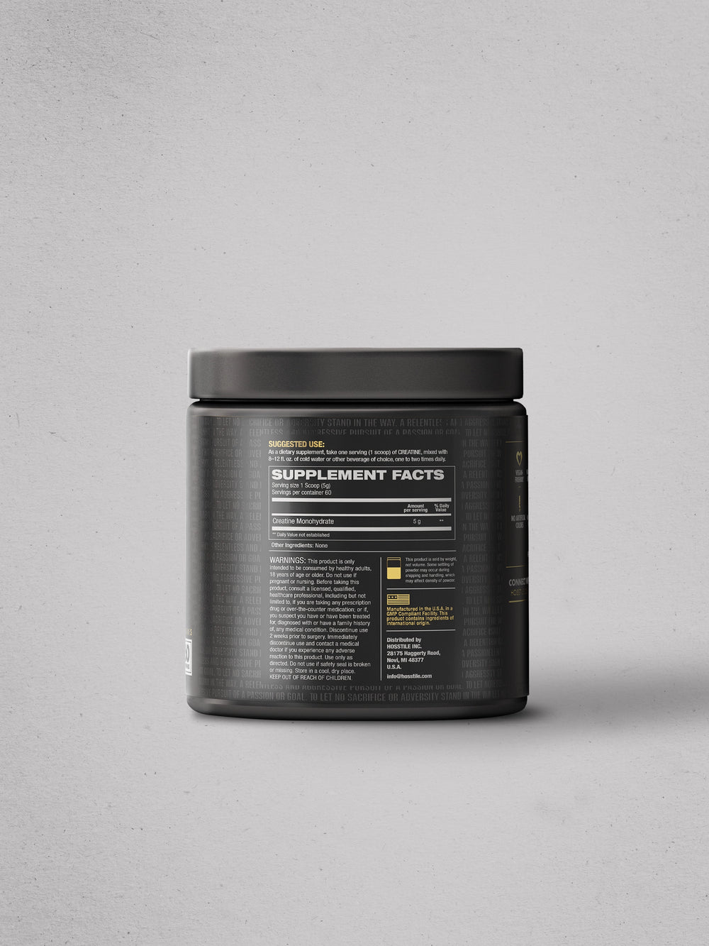 Hosstile Stacked Series Creatine Monohydrate