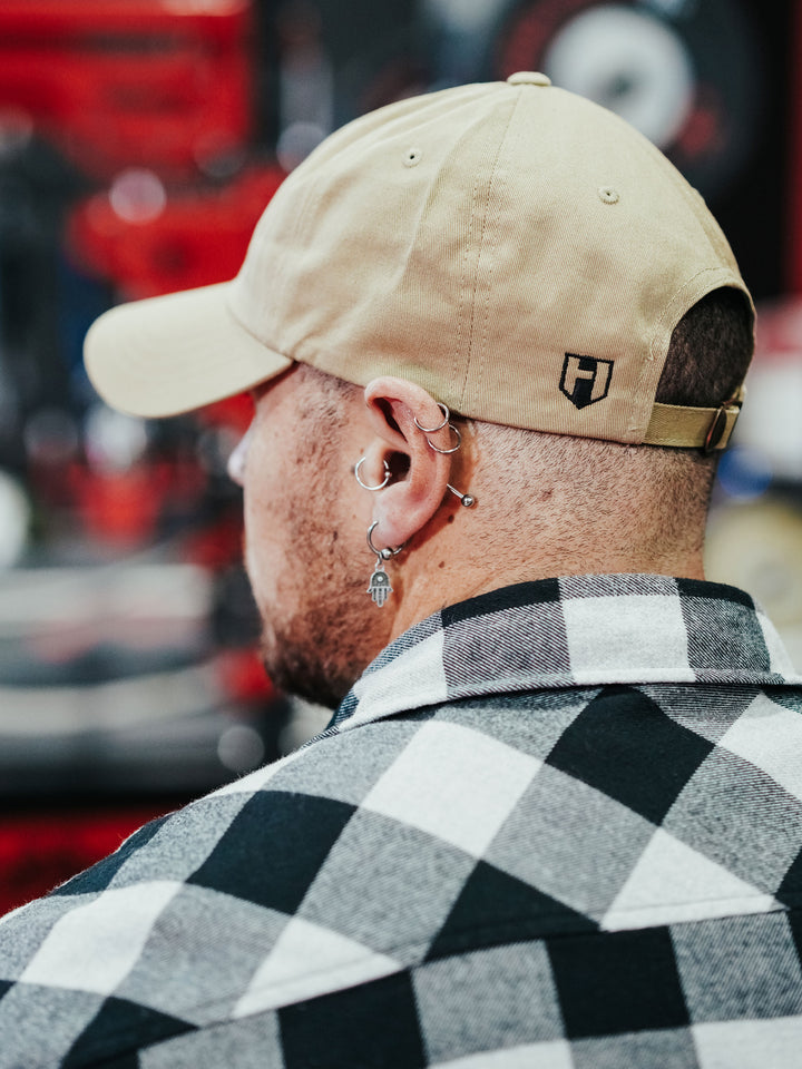 Hosstile Dad Hat Model Bodybuilder Ben Chow#color_khaki