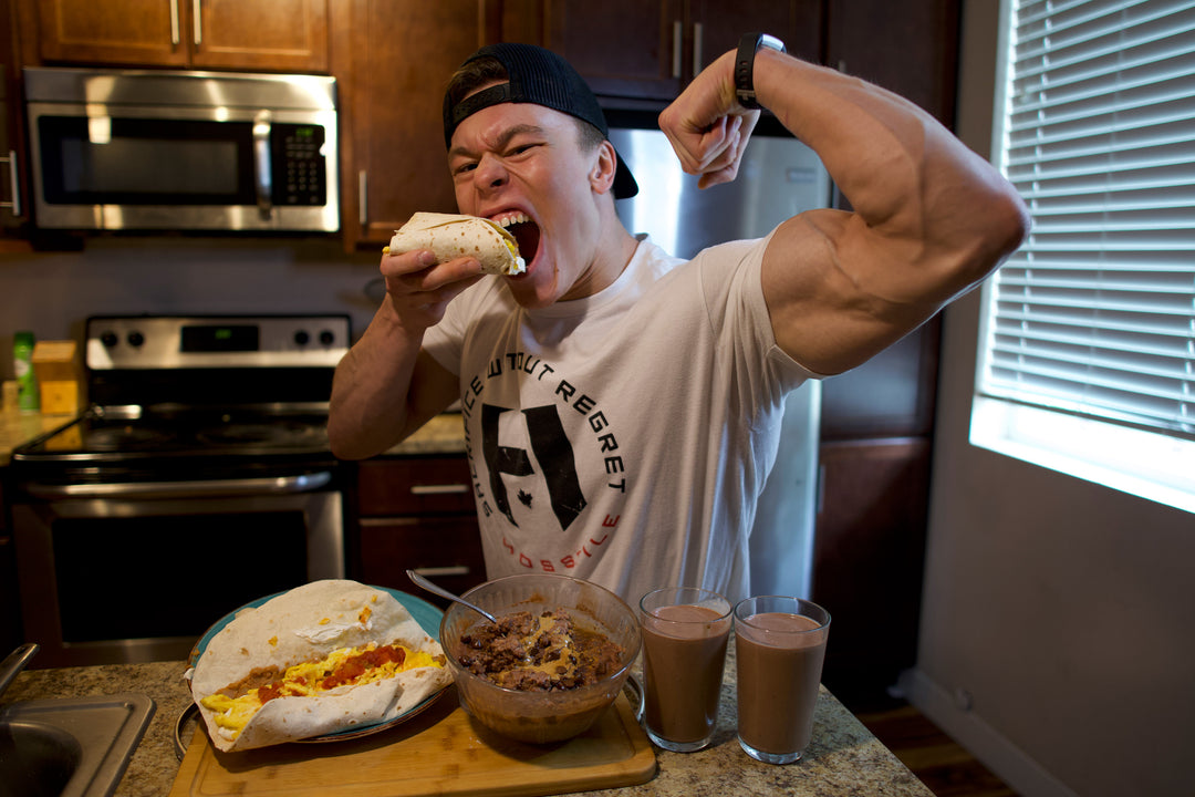 Bodybuilding eating a bodybuilding hardgainer breakfast