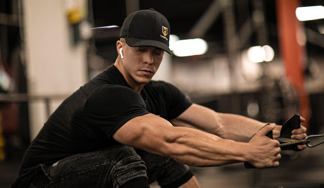 Bodybuilder Logan Guthrie training back in the gym