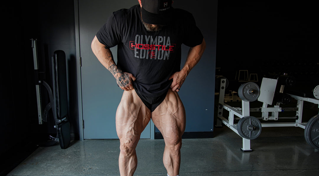 Bodybuilder Nathan Epler Posing Legs