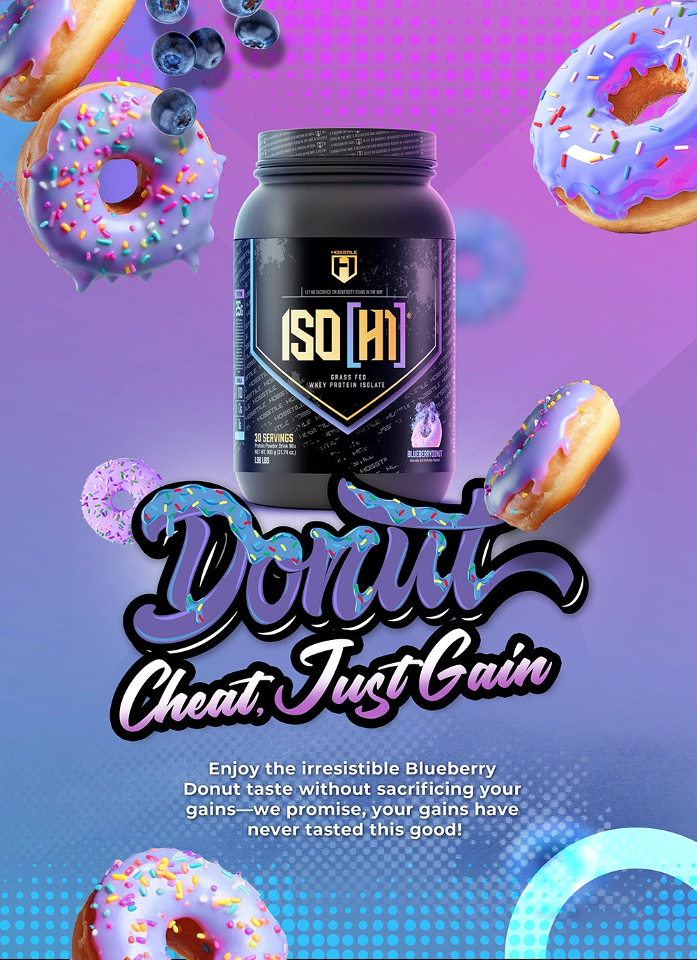 New Blueberry Donut ISO[H1] Whey Protein Isolate