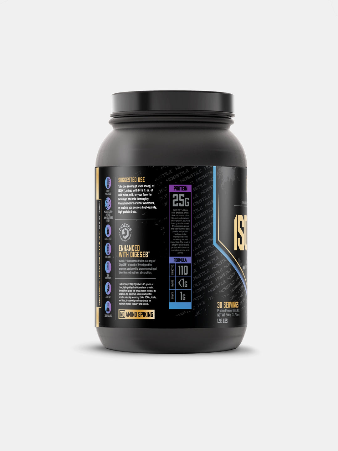 ISO[H1] Grass Fed Whey Protein Isolate Blueberry Donut#flavor_blueberry-donut