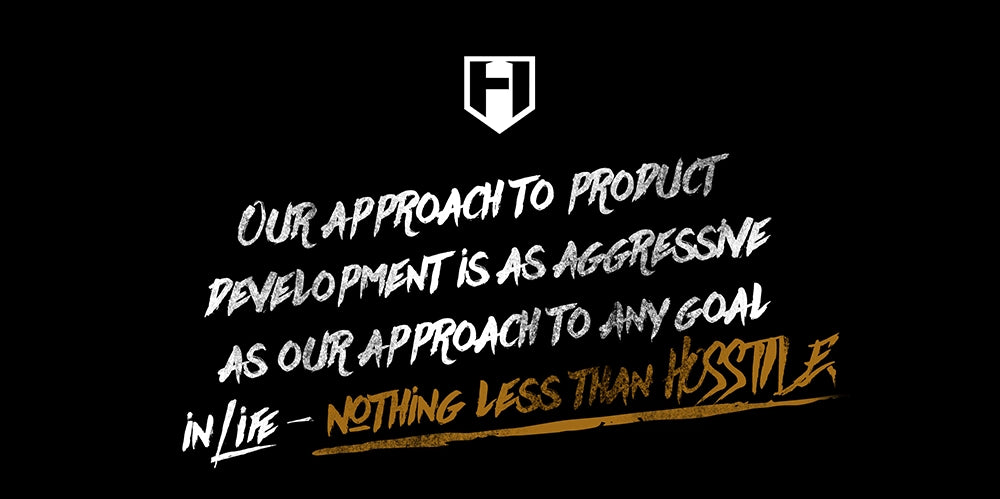 Text about the Hosstile brand approach to supplements, gym clothing, and lifting gear.
