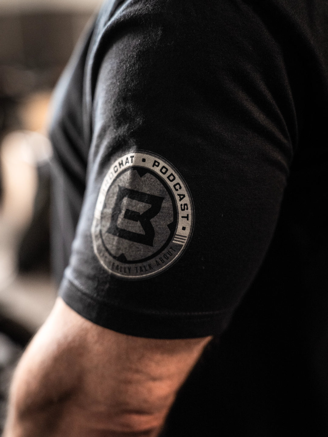 Paul Lauzon wearing the Brolationship Tee in Black#color_black