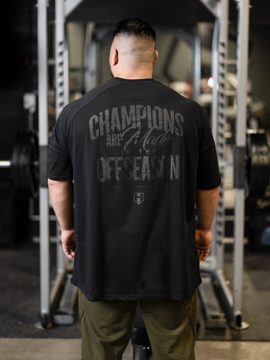 Champion Oversized Bodybuilding T-Shirt#color_black