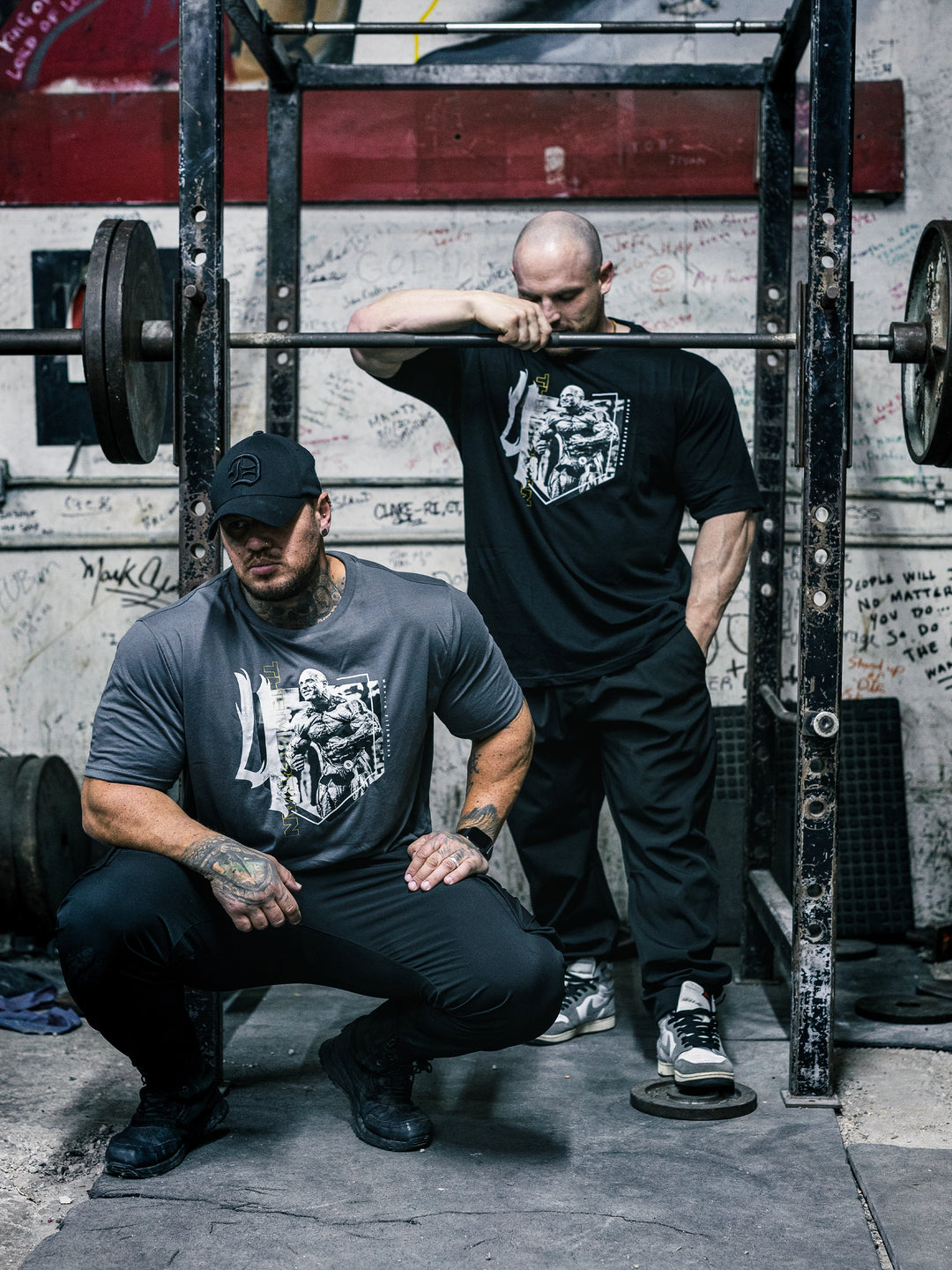 Bodybuilder Martin Fitzwater wearing the Olympia Debut T-Shirt in the Gym