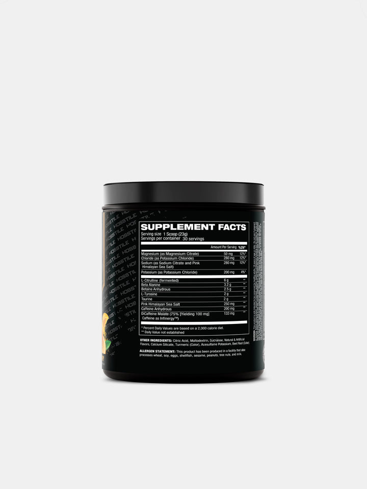 Hosstile Hosstility Foundation Pre Workout - Orange Fury#flavor_orange-fury