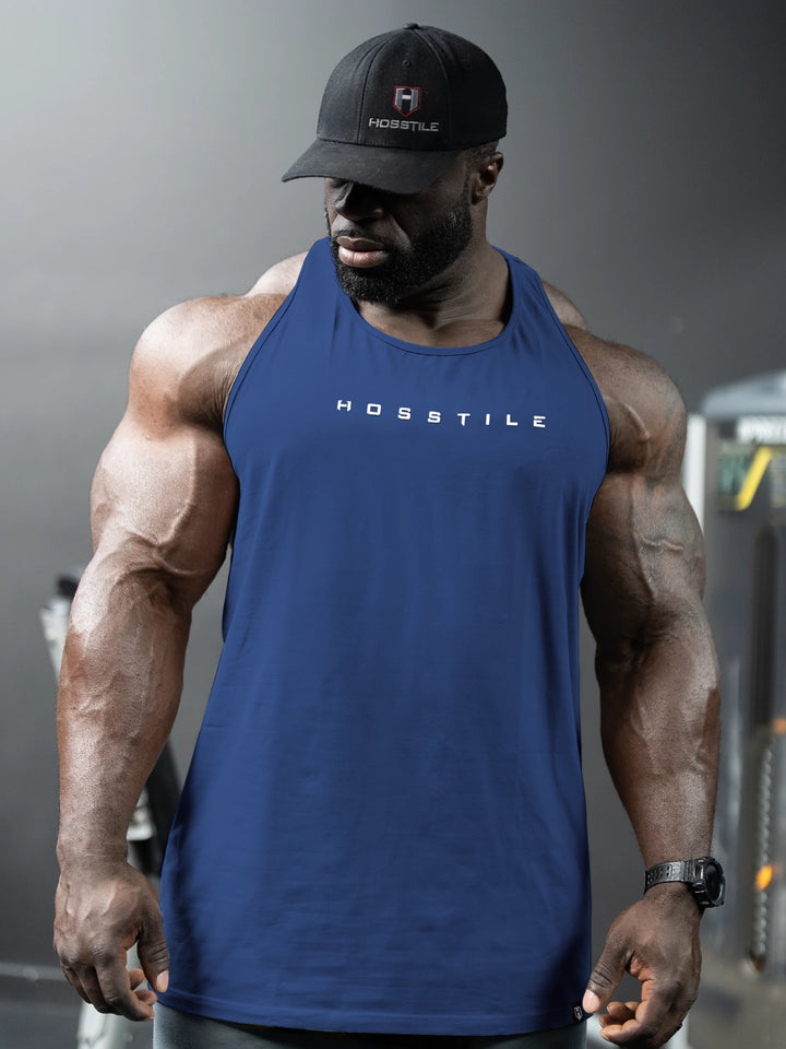 Foundation Men's Workout Tank Top - Cobalt - Model Bodybuilder Samson Dauda#color_royal-blue