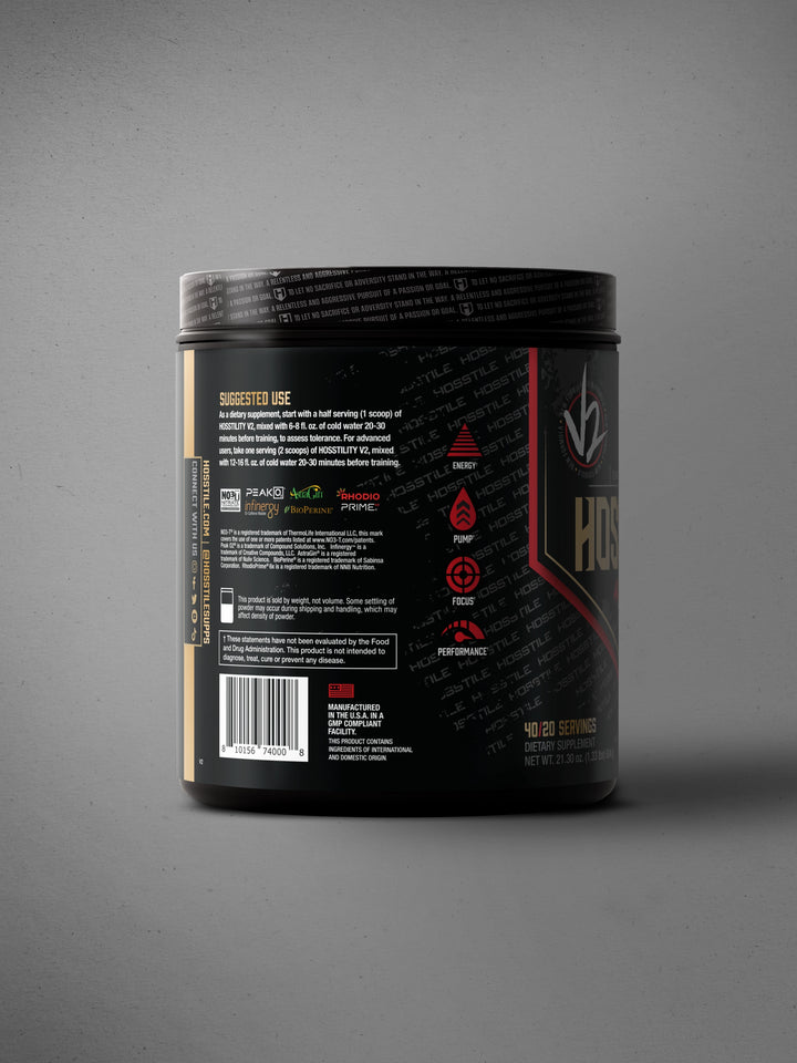 Hosstility V2 All-in-One Pre-Workout Limited Edition Fouad Abiad Raging Red Gummy