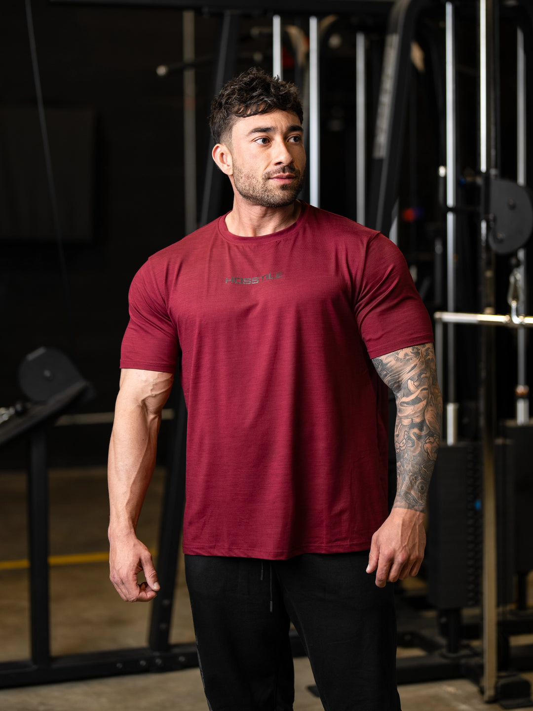 Hosstile Athletic Tee – Flat Red#color_flat-red