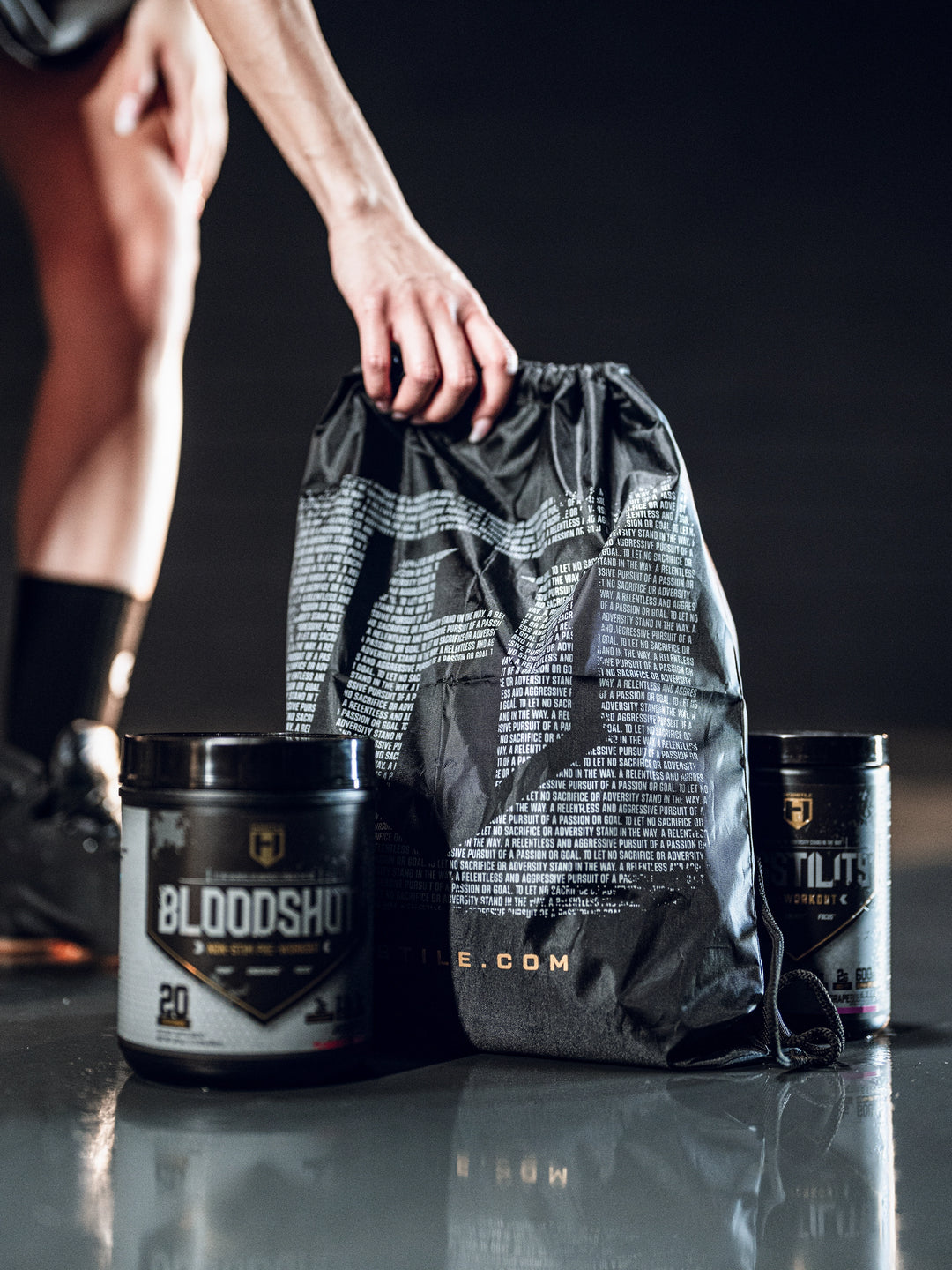 Gym drawstring backpack sales