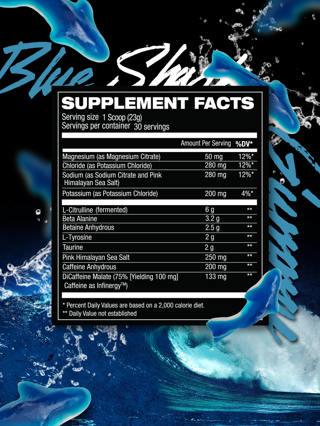 Sam Sulek Hosstile Hosstility Foundation Pre Workout - Blue Shark Gummy#flavor_blue-shark-gummy