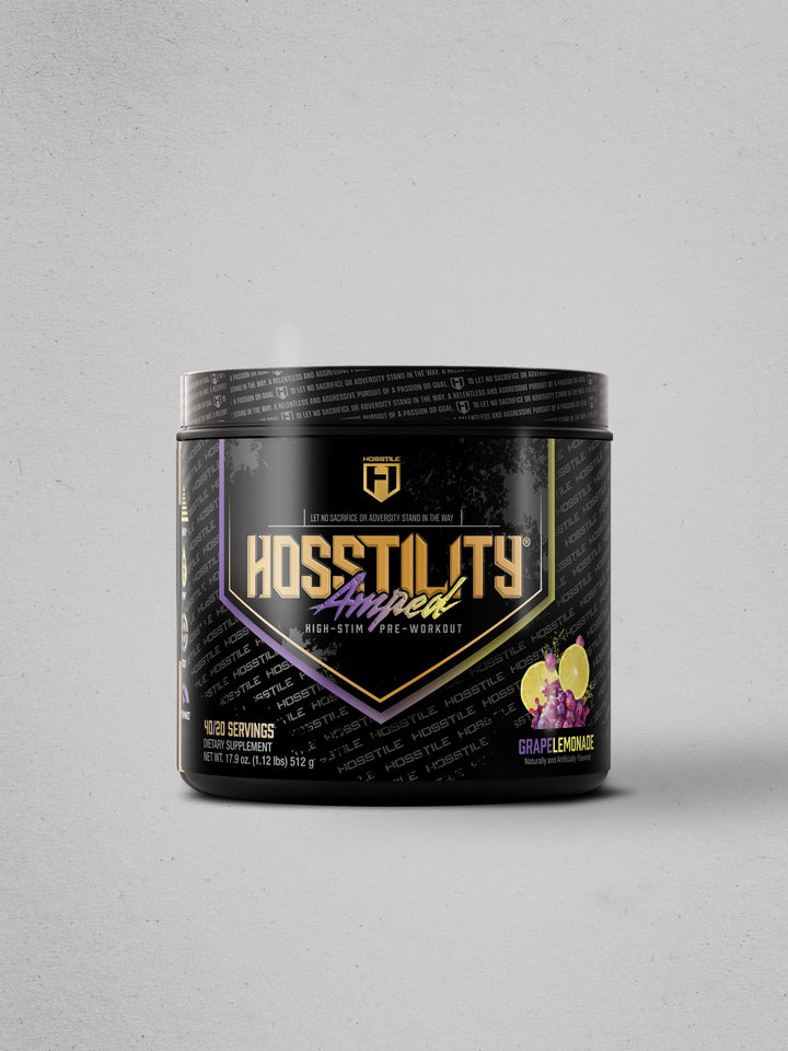 Hosstility Amped High Stim Pre Workout#flavor_grape-lemonade