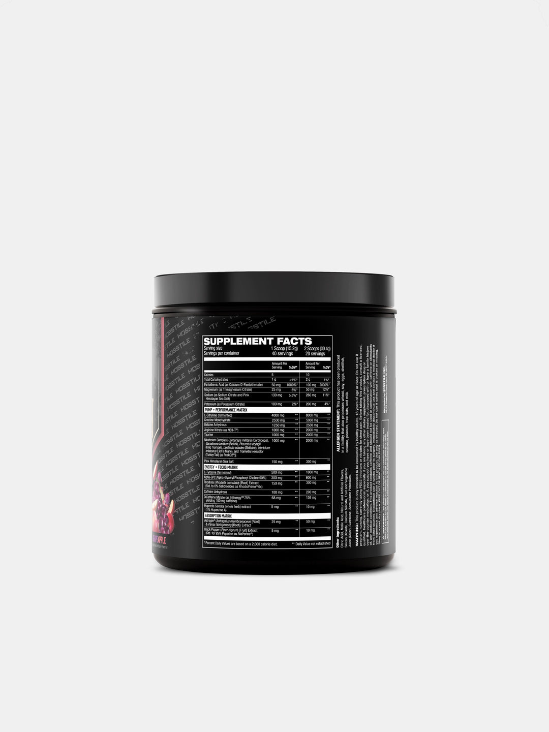 Hosstility V2 Pre-Workout All-in-One Grape Apple#flavor_grape-apple
