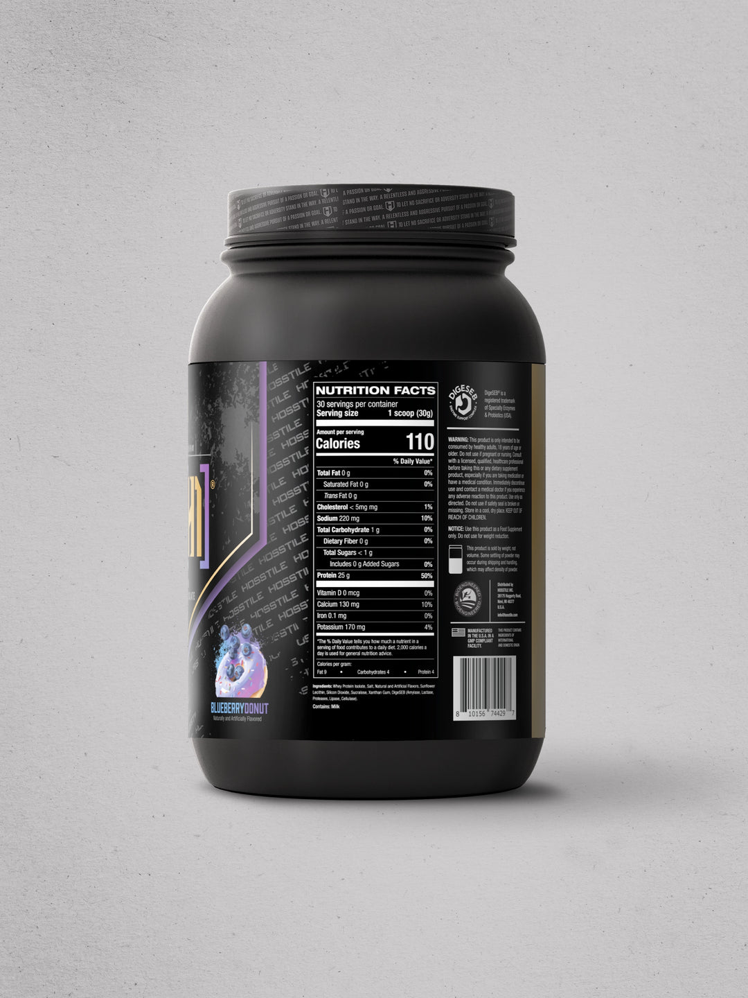 ISO[H1] Grass Fed Whey Protein Isolate Blueberry Donut#flavor_blueberry-donut