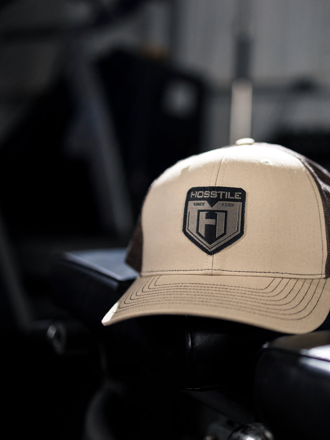 Origin Richardson Trucker Hat in Gym#color_khaki-coffee