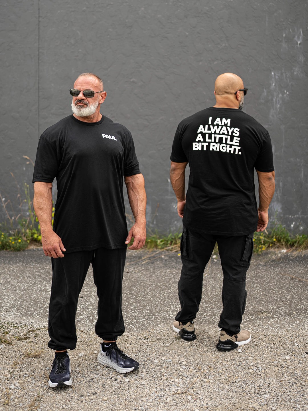 Fouad Abiad and Paul Lauzon wearing The Paul Tee