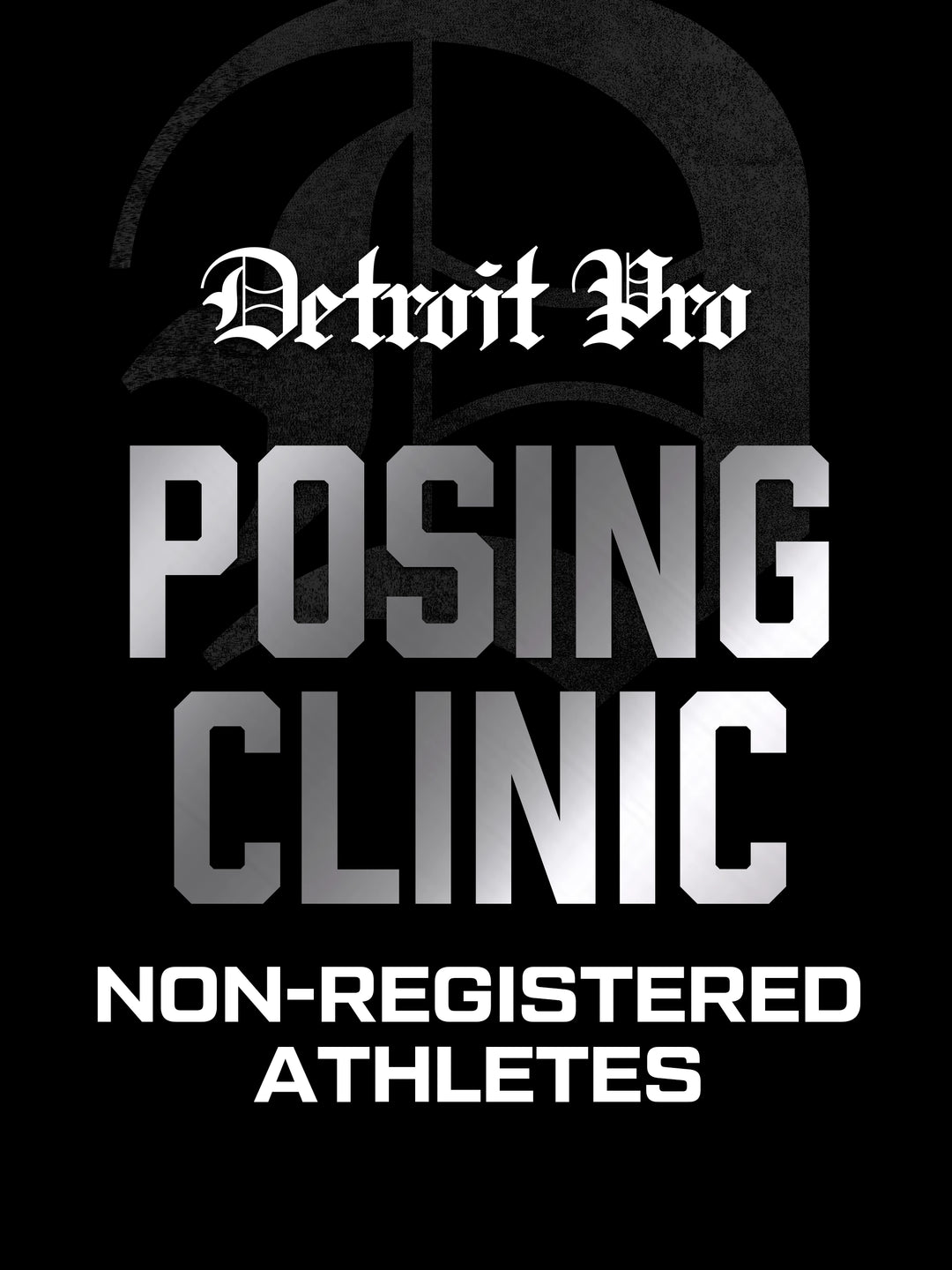 Detroit Pro Posing Clinic Non Registered Athlete