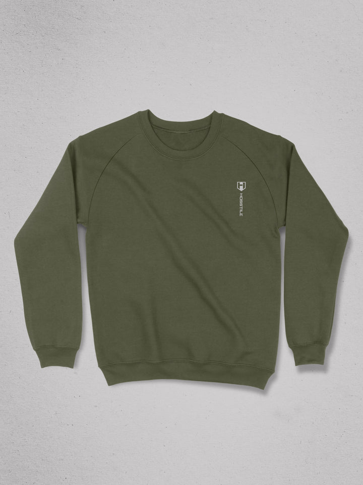 Prime crew gym sweatshirt#color_military-green