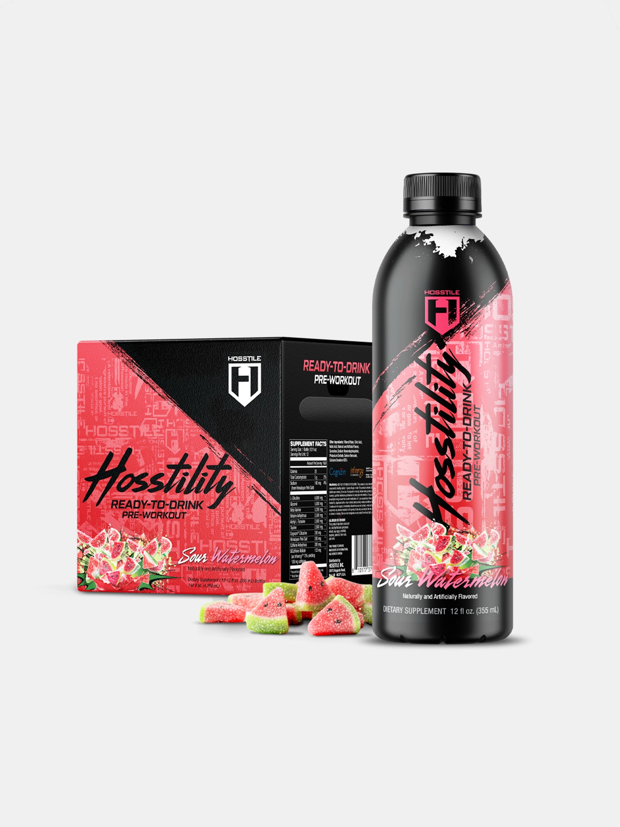 Hosstility RTD Pre-Workout Ready to Drink#flavor_sour-watermelon