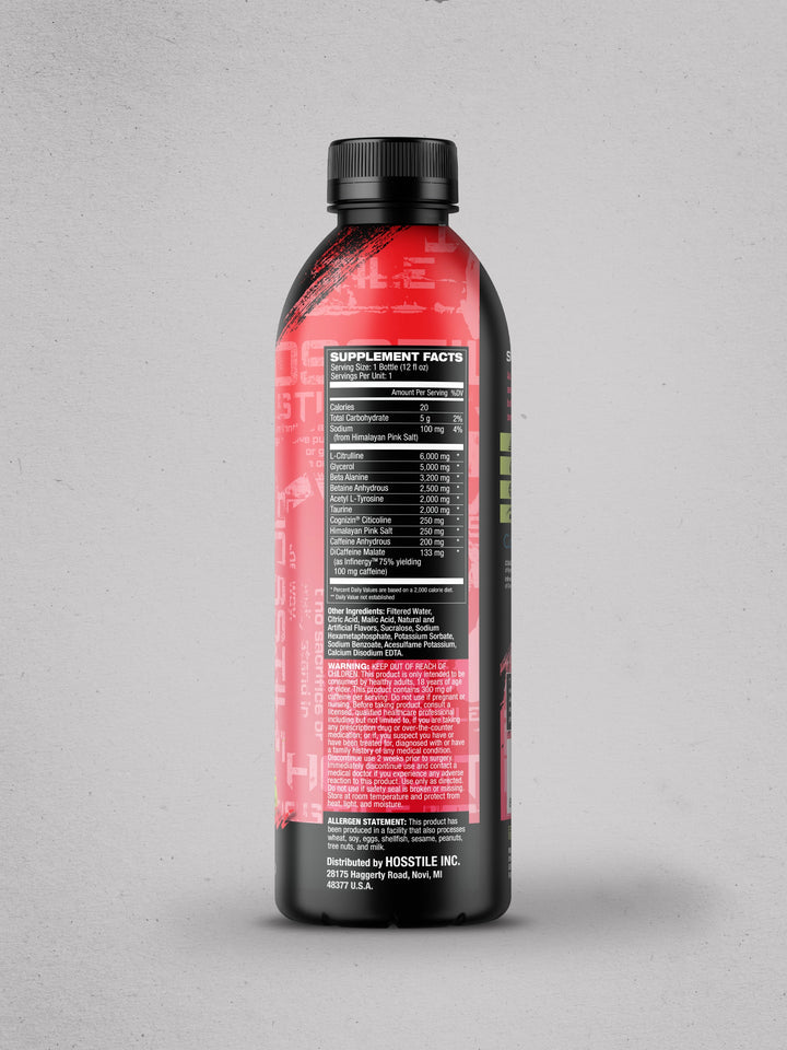 Hosstility RTD Pre-Workout Ready to Drink#flavor_strawberry-kiwi