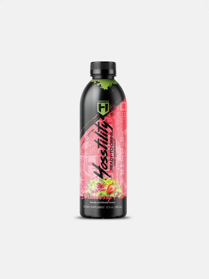 Hosstility RTD Pre-Workout Ready to Drink#flavor_strawberry-kiwi