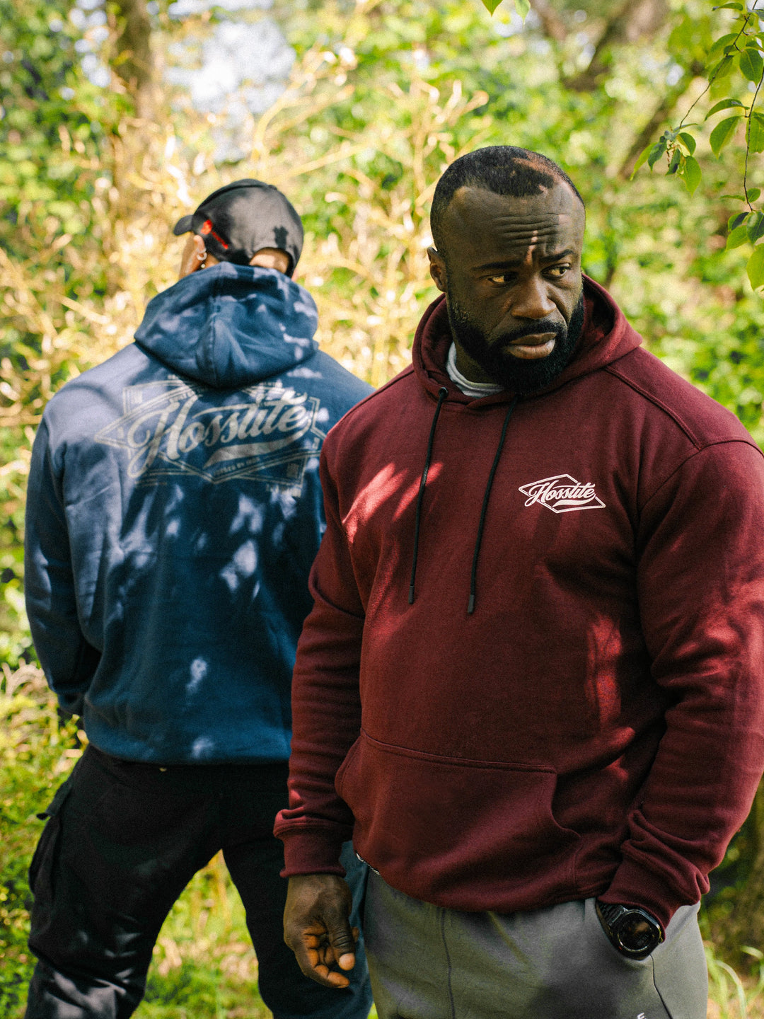 Bodybuilders wearing the Retro Select Workout Hoodie